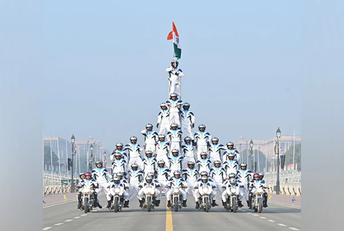 Indian Army's Daredevils set world record with tallest motorcycle pyramid